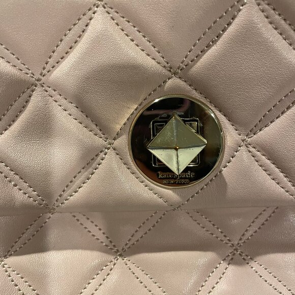 Kate Spade Natalia Flap Turnlock Crossbody in Rose Smoke Pink - Picture 5 of 6